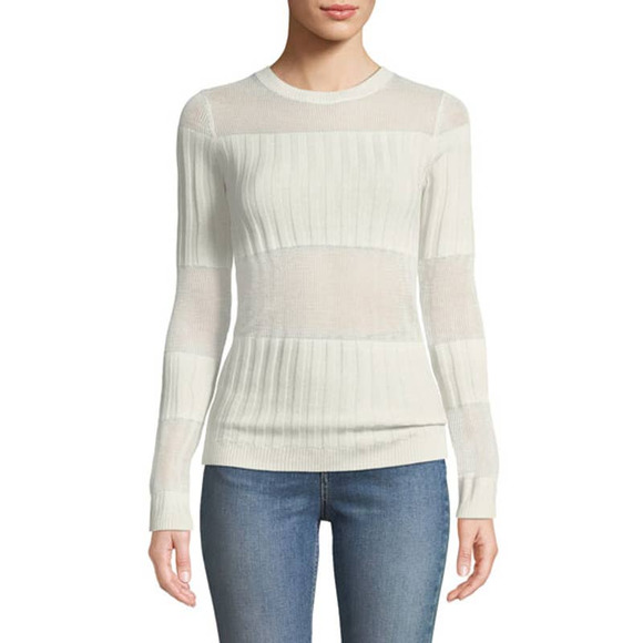 NEW J BRAND ANDREA RIBBED METALLIC CREWNECK SWEATER SZ S - Picture 1 of 7